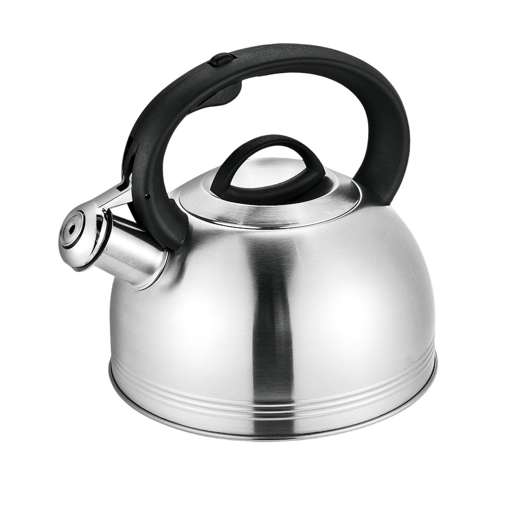 Чайник для плиты ClassicLine с свистком капсульное дно нержавеющая сталь 2,5 л (03-MH-5175) - фото 3 Чайник для плиты ClassicLine с свистком капсульное дно нержавеющая сталь 2,5 л (03-MH-5175) - фото 3