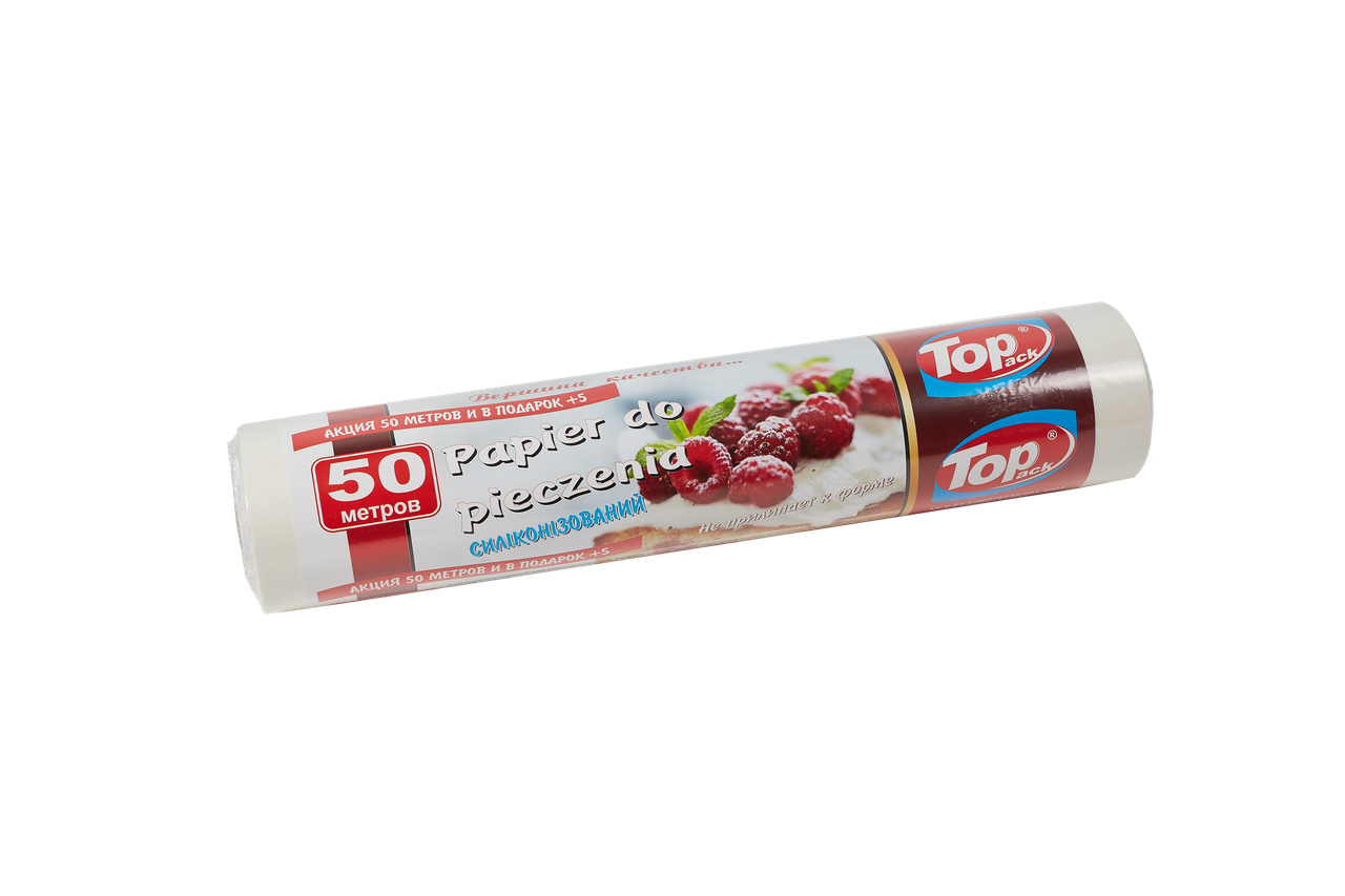 Пергамент для выпечки силиконизированный Top Pack 29 см 50 м Белый
