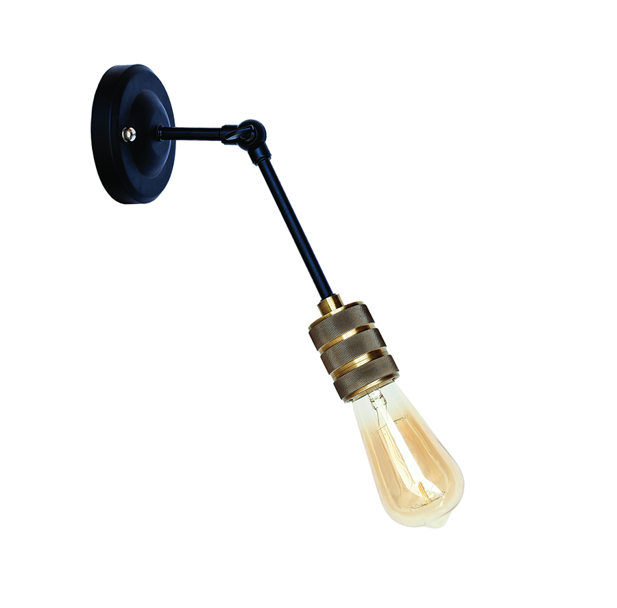 Бра Levistella Lofty индустриальное с патроном AMP21 Черный/Бронзовый (1963530482)