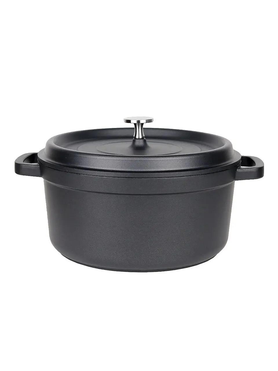 Кастрюля литая Kamille KM-4457 France алюминий 4,5 л 24х11,5 см Черный (2180902459)