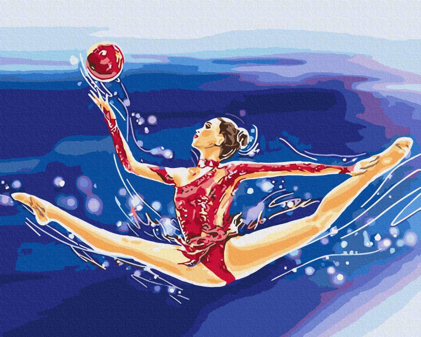 Картина по номерам Brushme Гимнастка 40х50 см (BS53031)