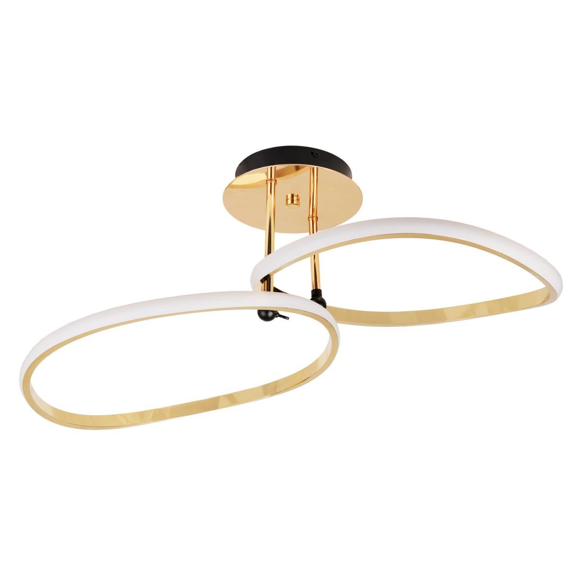 Люстра на потолок светодиодная Brille BR-01 693C/2 LED 40W G/BK