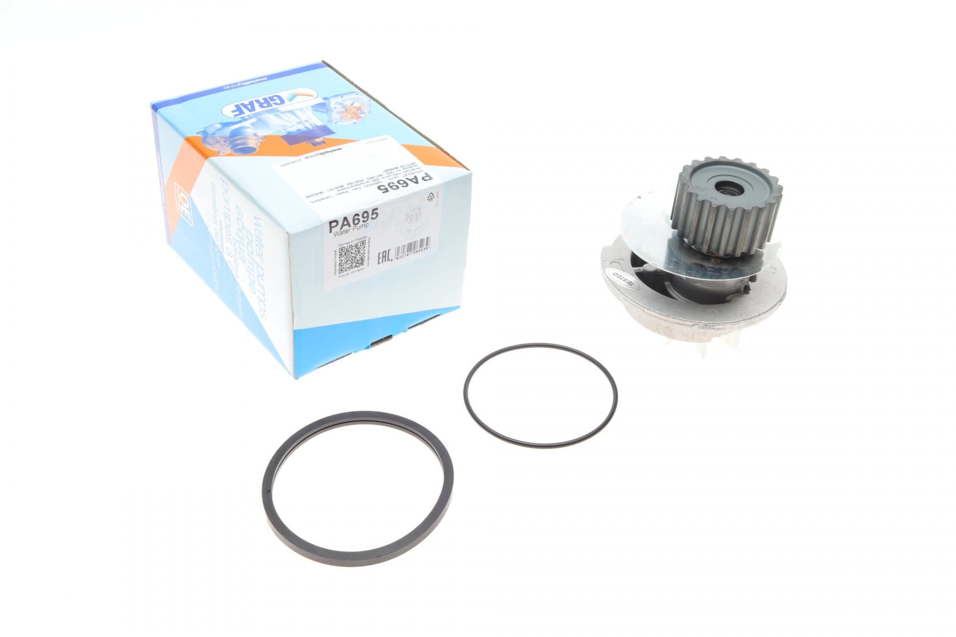 Помпа води Graf Daewoo Lanos 1.6 16V 97-/Nexia 1.5 16V 95-97 19z B/B 7 лоп. PA695