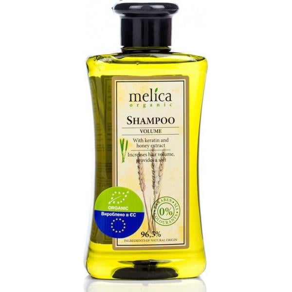 Шампунь Melica Organic Великий обсяг з кератином і екстрактом меду 300 мл (4770416340606)