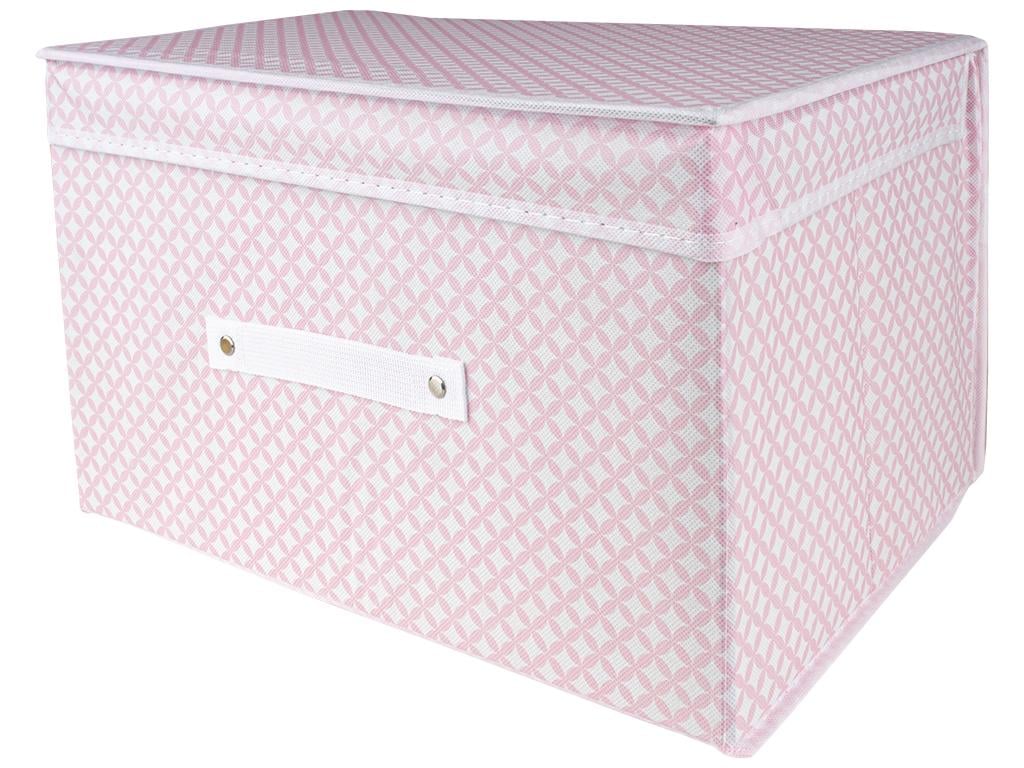 Ящик ПВХ для хранения вещей 40х30х25 см Розовый (MMS-R29646)