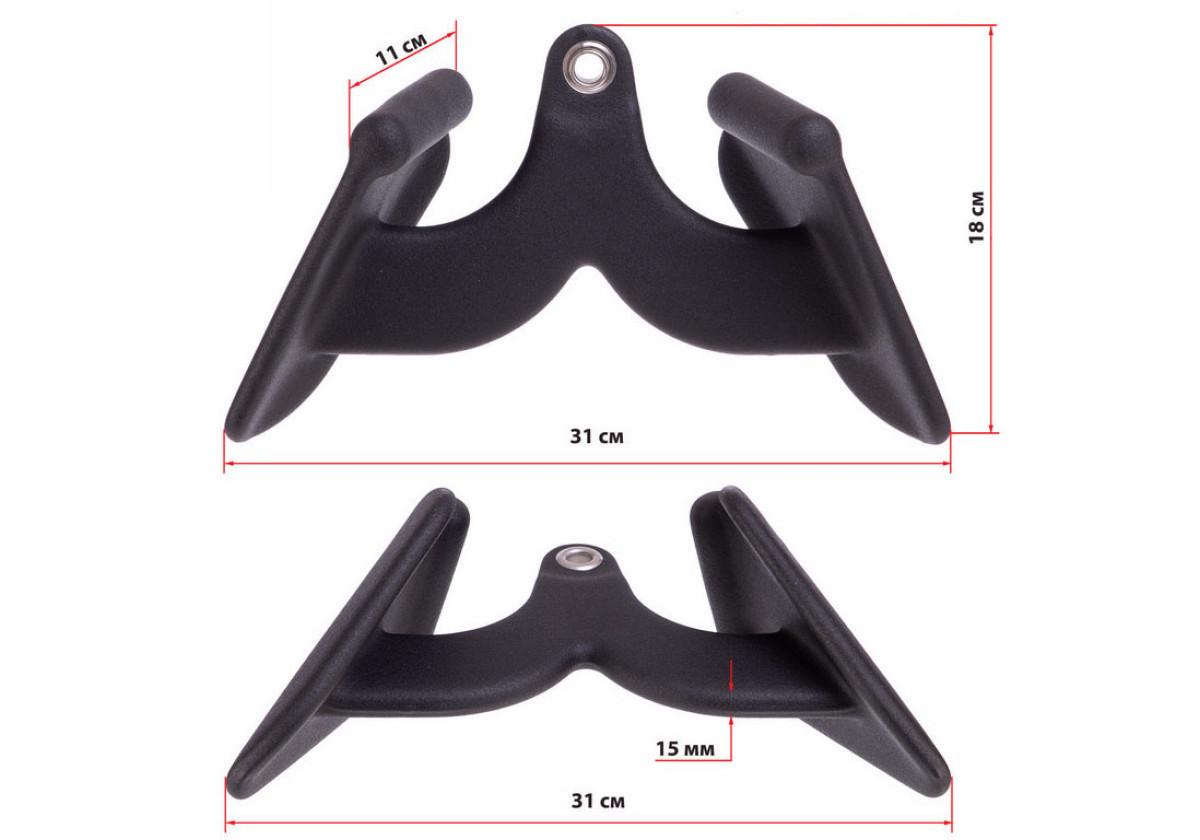 Ручка для тяги EasyFit с узким хватом 31 см (EF-8081) - фото 6