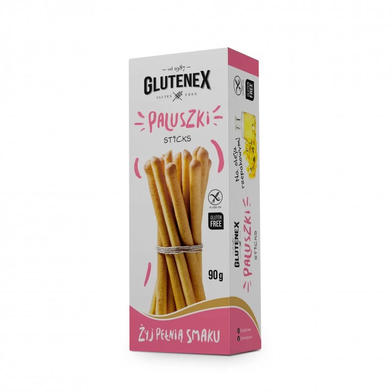 Палички хлібні без глютену Glutenex 90 г (5901866006197)