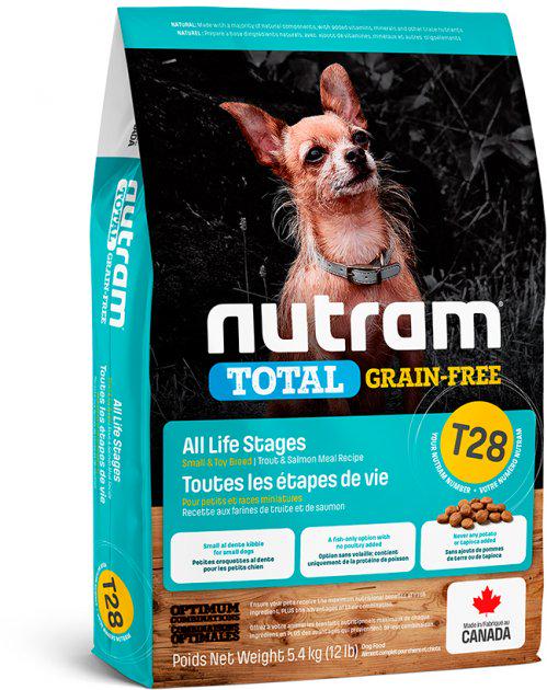 Корм сухой беззерновой для собак Nutram T28 Trout and Salmon Small Dog 2 кг (24149382)