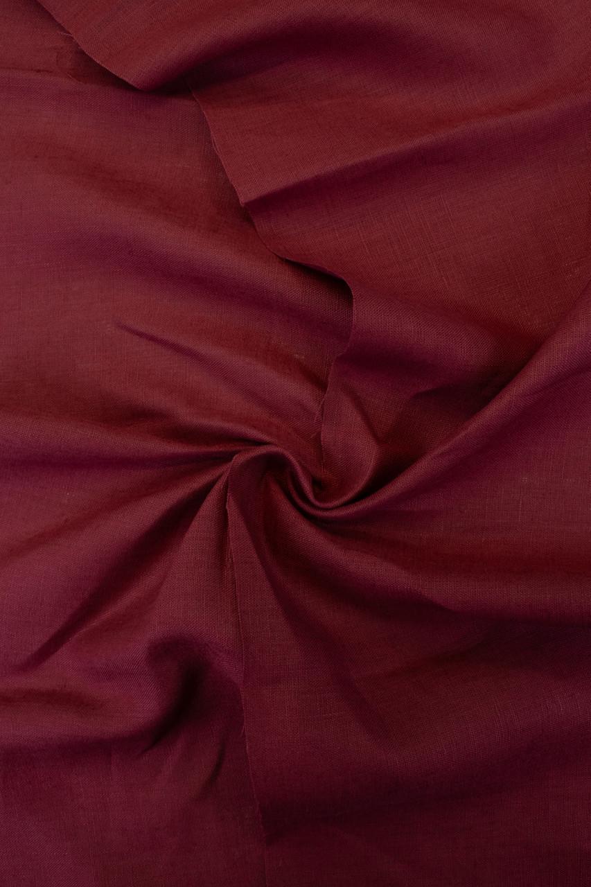 Тканина лляна сорочка 00с6 135 г/м2 колір 1368 Pomegranate 100% льон Червоний (OBR840_1368)
