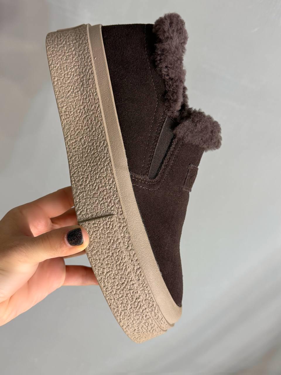 Черевики жіночі Hengji 660-2 замшеві кеди на хутрі р. 39 Коричневий (5806) - фото 4 Черевики жіночі Hengji 660-2 замшеві кеди на хутрі р. 39 Коричневий (5806) - фото 4