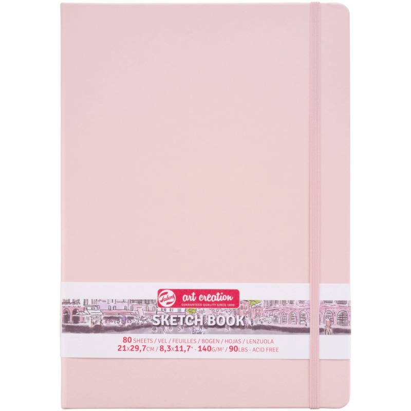 Альбом для графики Royal Talens Art Creation твердый переплет 140 г/кв. м 80 л. А4 Pastel Pink (9314013M)