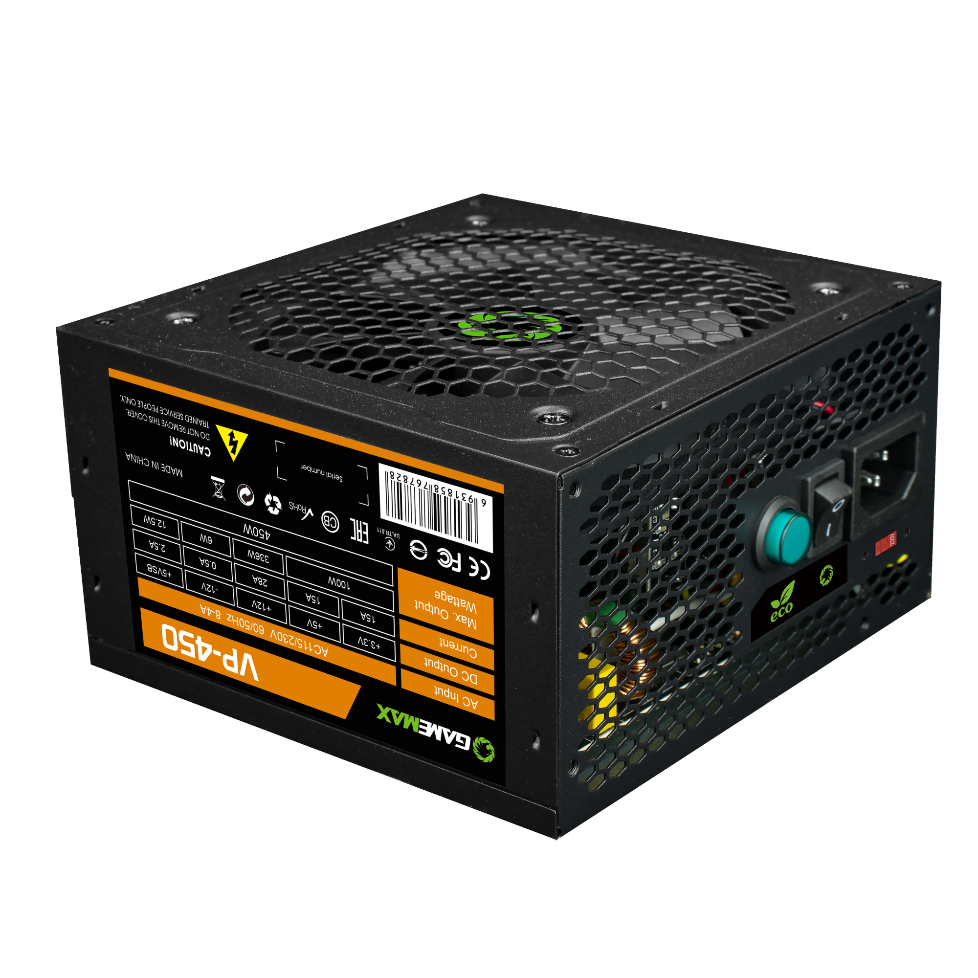 Коробочный блок питания ATX GameMax VP-450 12В Черный