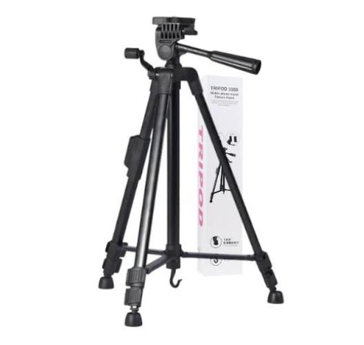 Штатив телескопический для камеры и телефона Черный (3388)