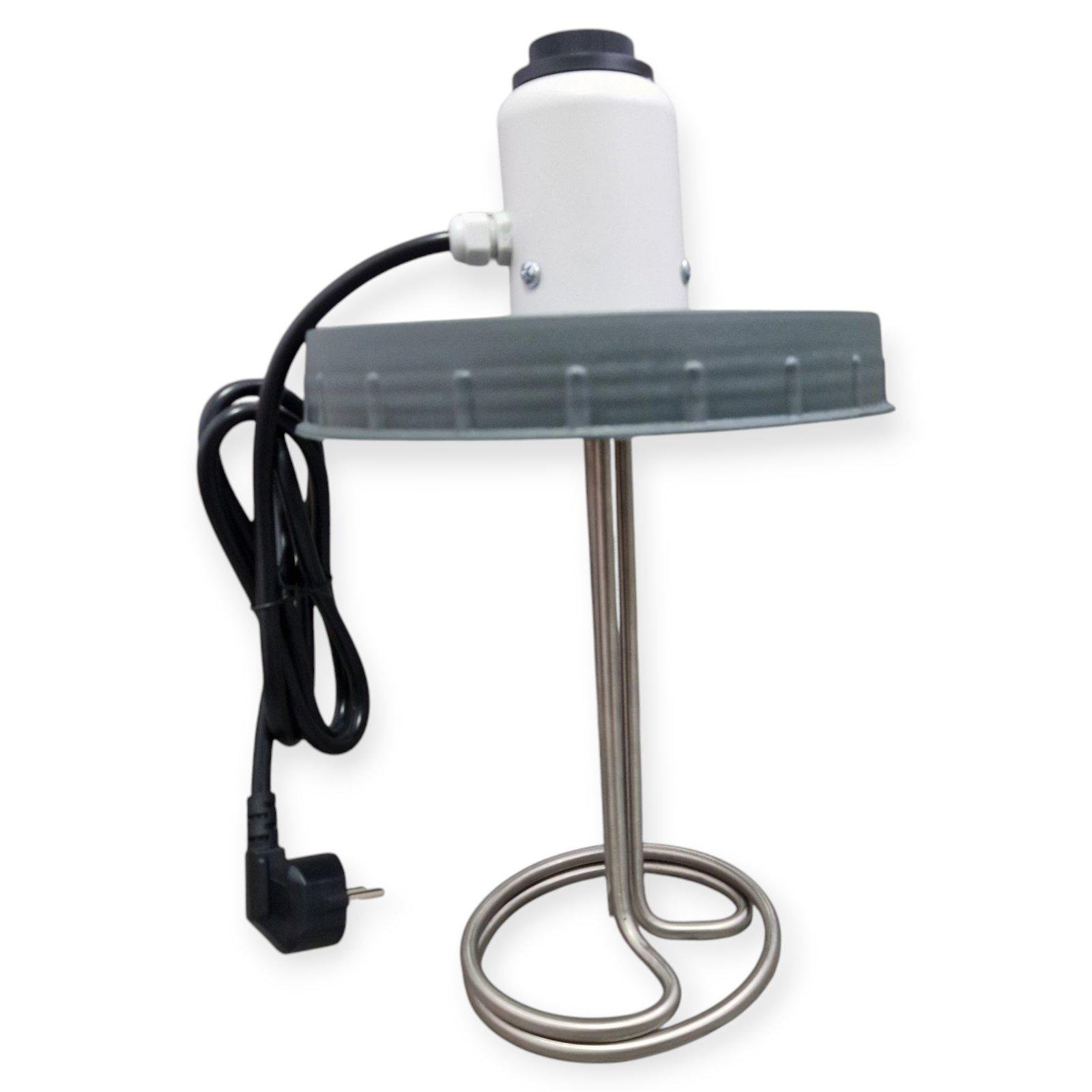 ТЭН для летнего душа с крышкой с подогревом и терморегулятором 2 кВт (25354556)