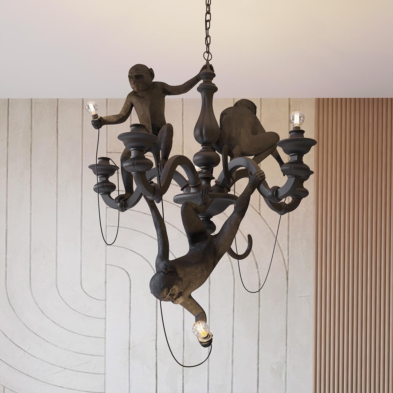 Люстра Mj-Light Monkey Party Bk (12035)