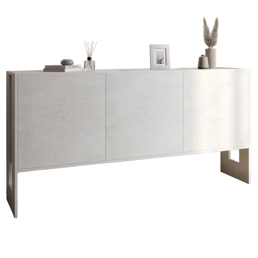 Комод Lion Нобу 2 с 3 дверями 160х34х80 см Бетон Style (000-000-1965) - фото 2