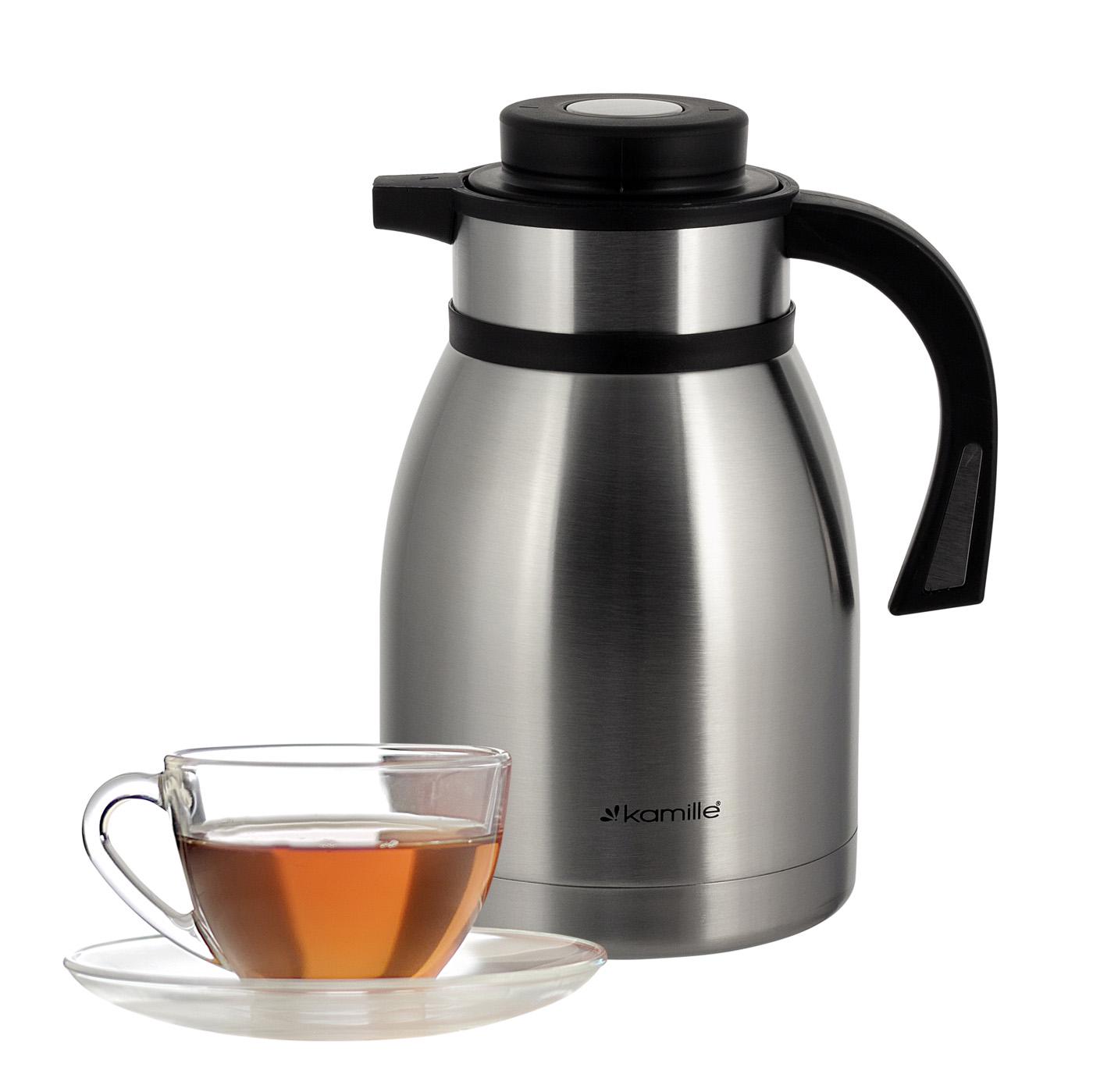 Термос конференция Kamille KM-2221 из нержавеющей стали 1500 мл с пластиковой крышкой и ручкой Сталь (150-84-2221) - фото 6 Термос конференция Kamille KM-2221 из нержавеющей стали 1500 мл с пластиковой крышкой и ручкой Сталь (150-84-2221) - фото 6