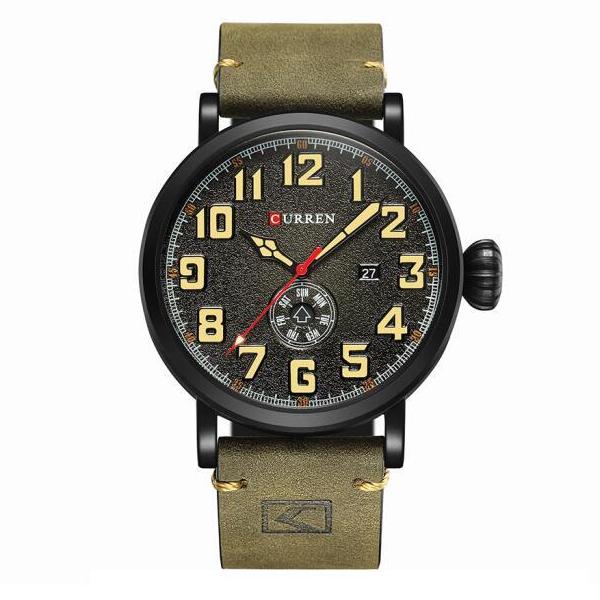 Часы наручные мужские Curren Visit Green (1095)