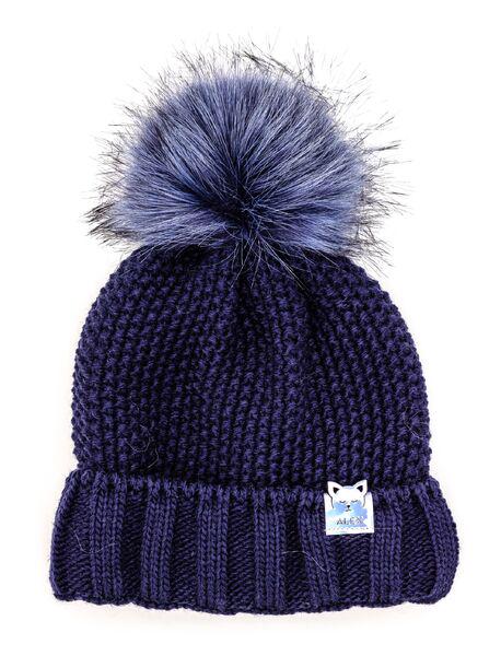 Шапка детская для девочек Молли D865 флис 46-50 см Синий