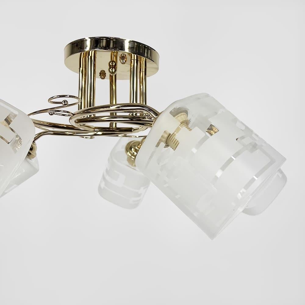 Люстра на 5 плафонів Ø 58 см Золотий (2286/5B FGD) - фото 4