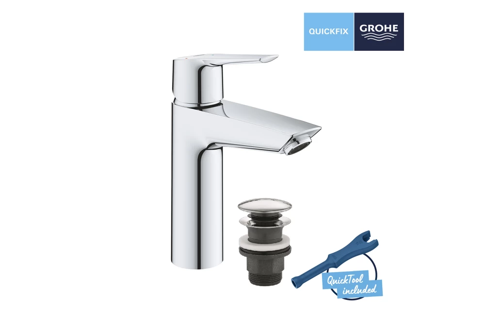 Смеситель для раковины Grohe QuickFix Start M-Size 23746002 с донным клапаном (374029) - фото 6