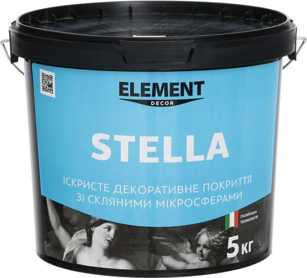 Фарба декоративна Element Decor Stella з перламутром база 5 л Білий/Срібний (1821754796)