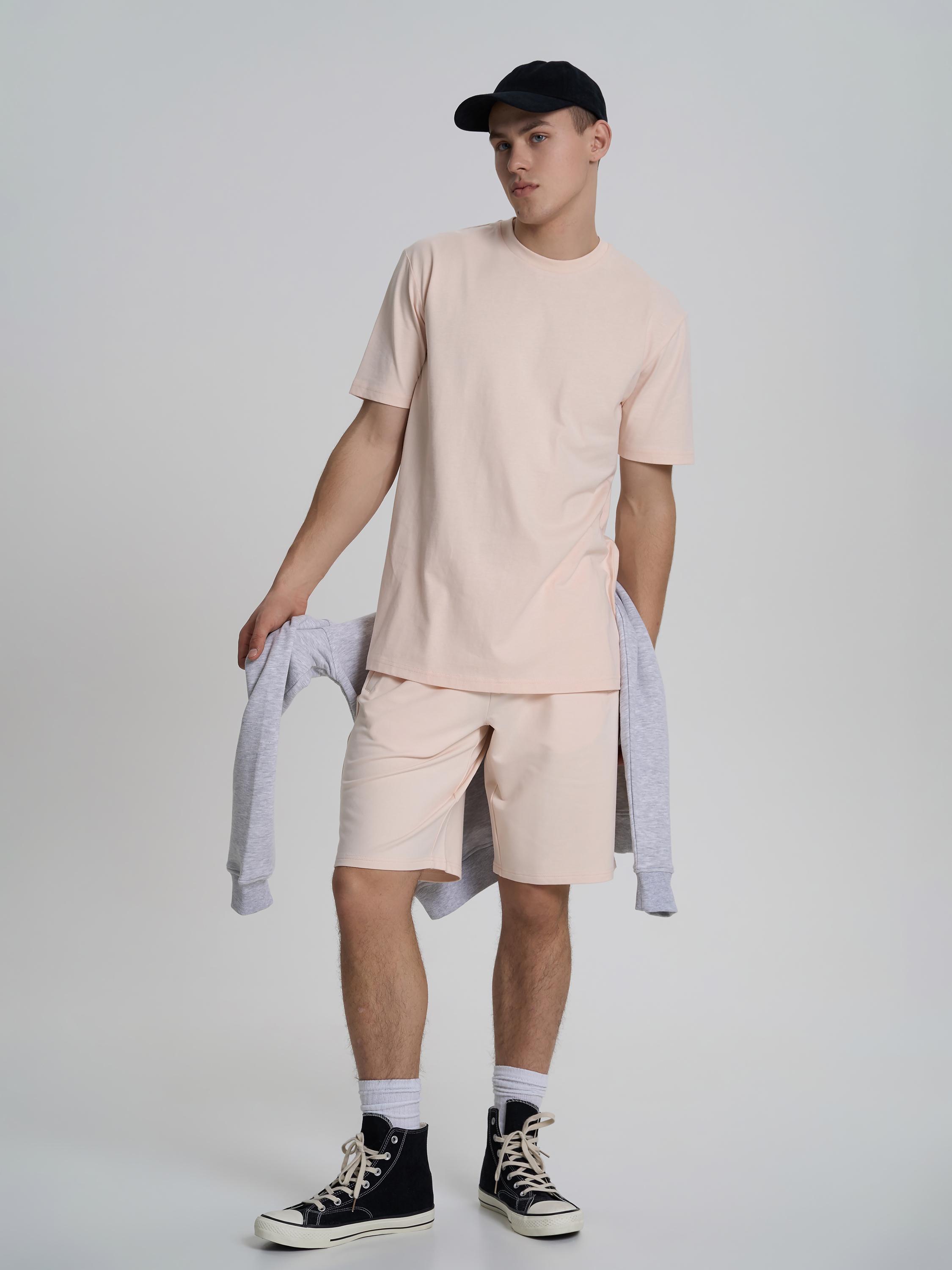 Шорти чоловічі однотонні ROZA 200242 L Бежевий (4824005726644) - фото 2 Шорти чоловічі однотонні ROZA 200242 L Бежевий (4824005726644) - фото 2