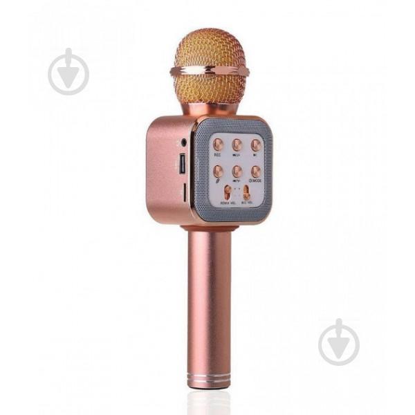 Бездротовий мікрофон-караоке WS-1818 Pink