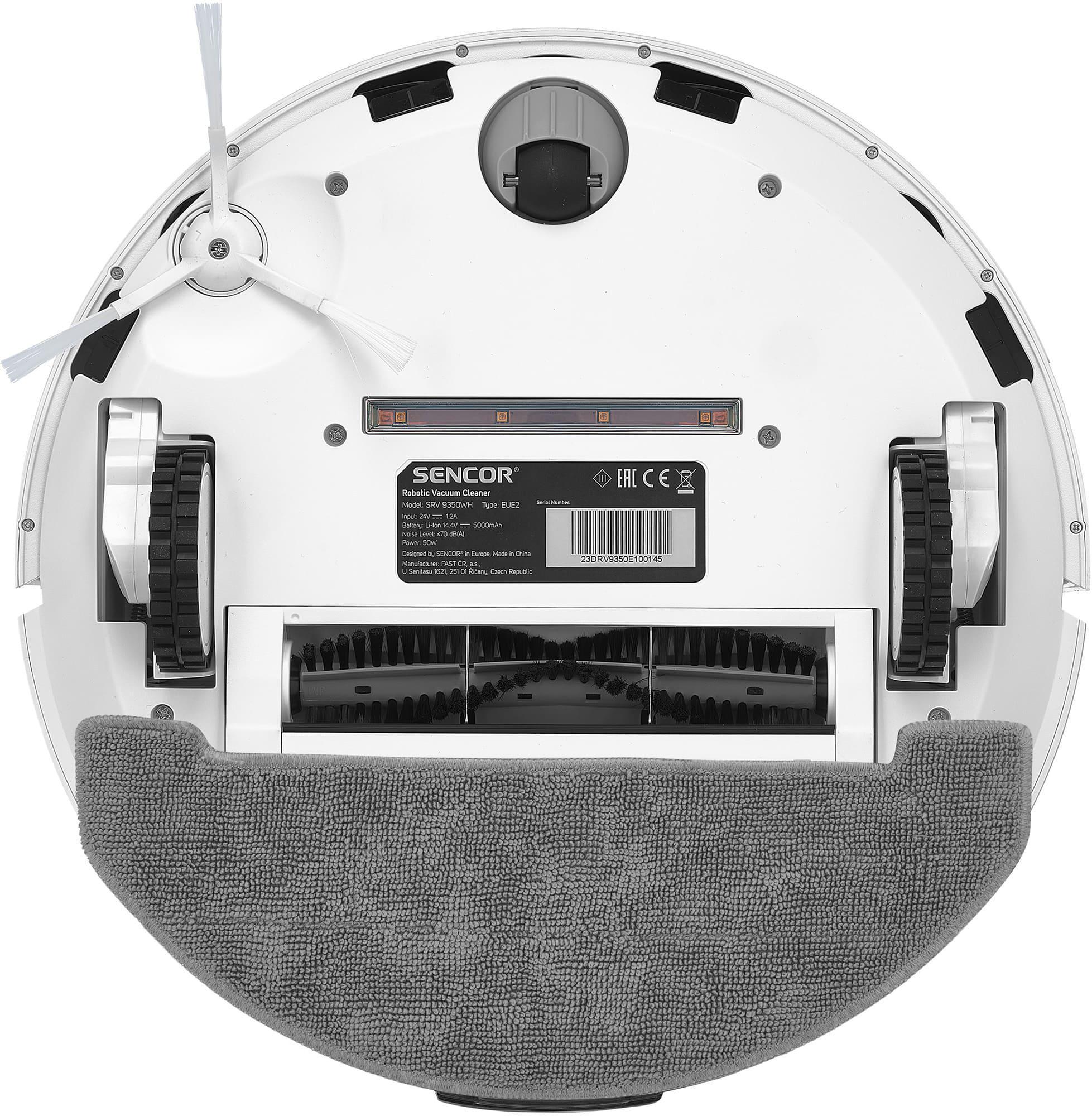 Робот-пилосос Sencor вологе прибирання 400 Вт Білий (ERC-SRV9350WH) - фото 5