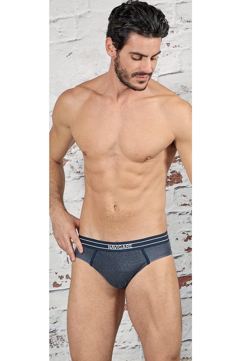 Трусы слип Navigare р. 48/M Джинсовый (57189)