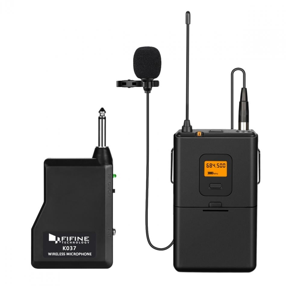 Беспроводной петличный радиомикрофон FIFINE K037