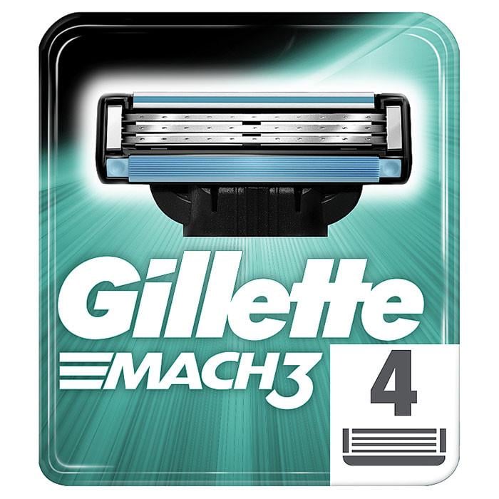 Сменные кассеты для бритья Gillette Mach 3 4 шт. (1651779539)