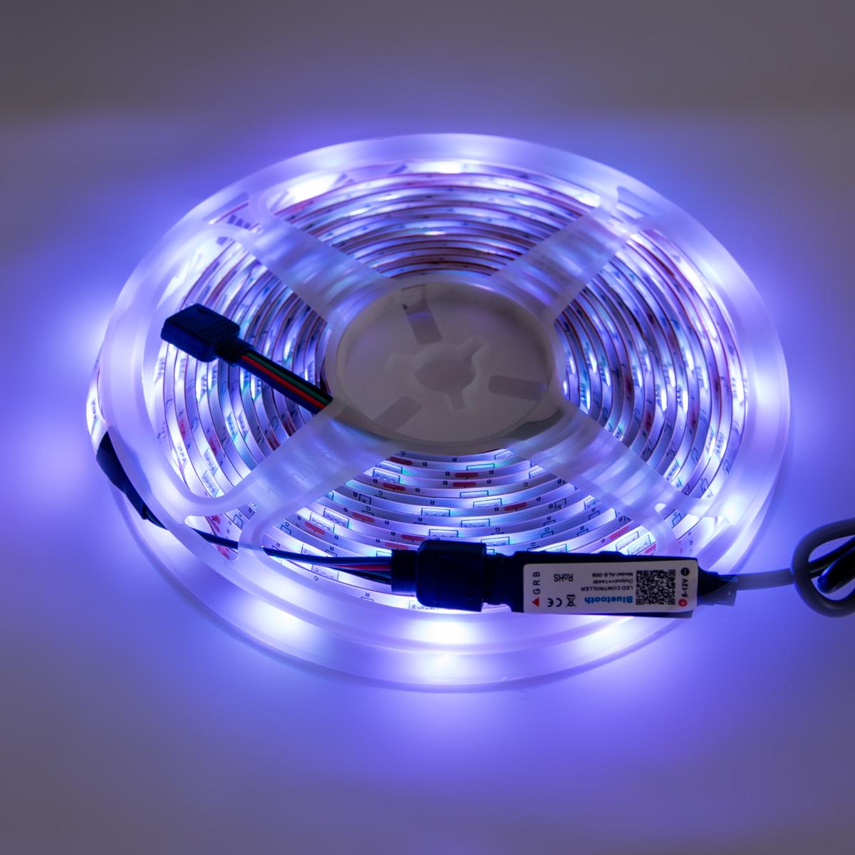ᐉ Светодиодная лента с пультом SMD5050 USB RGB гибкая 5 м (1010593 ...