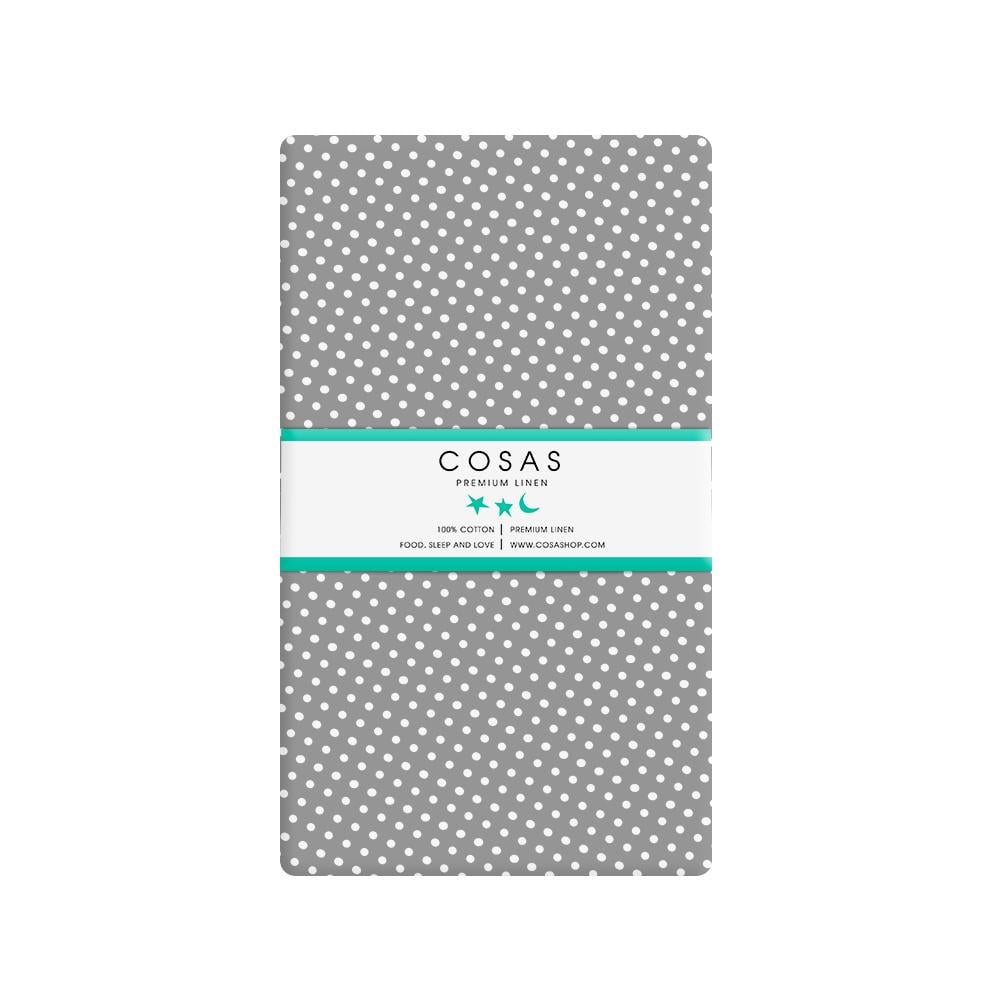 Простирадло полуторне Cosas Drop Grey 155х240 см (4822055072773)