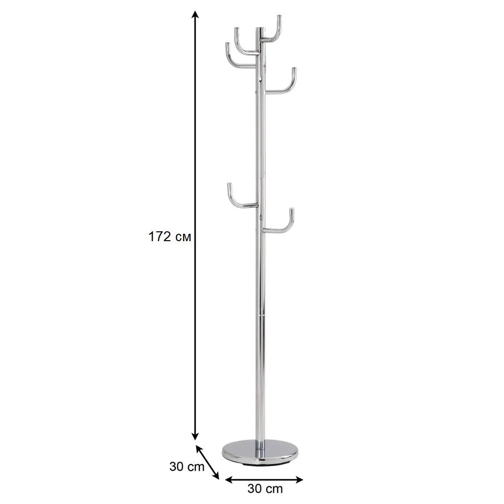 Вішалка для одягу кактус CH-4064-C Хром - фото 3