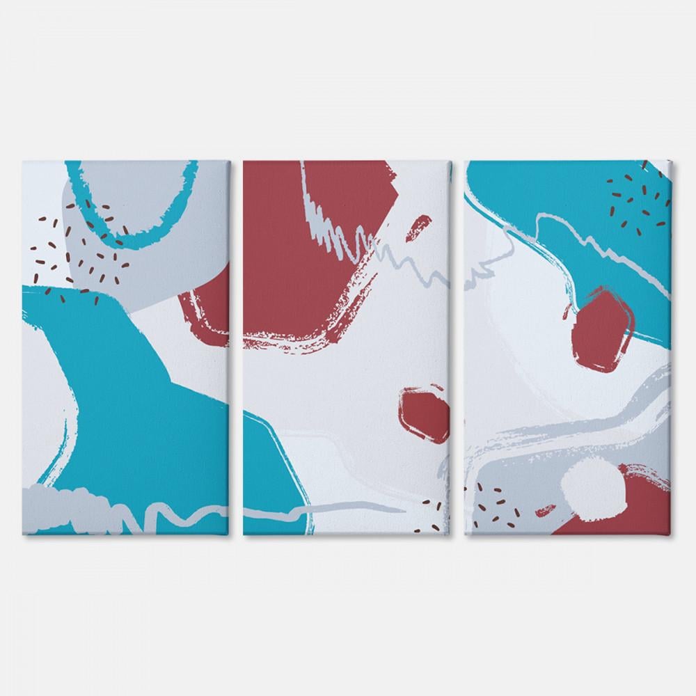 Модульная картина Malevich Store Ретро машины из трех частей 126x80 см (MK311602)