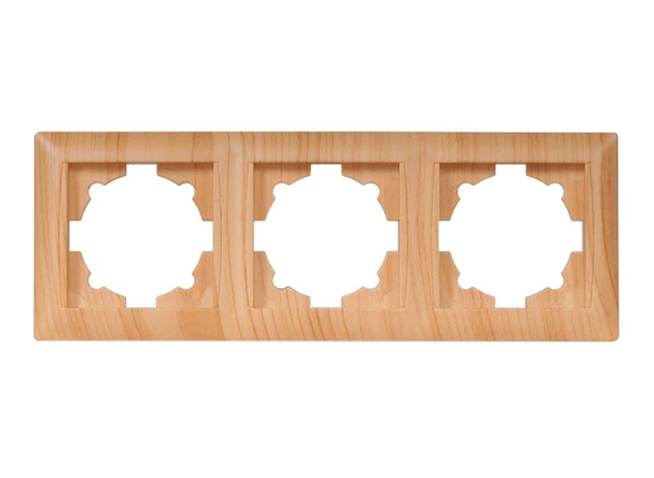 Рамка 3-я горизонтальная Luxel Primera Сосна (3823)