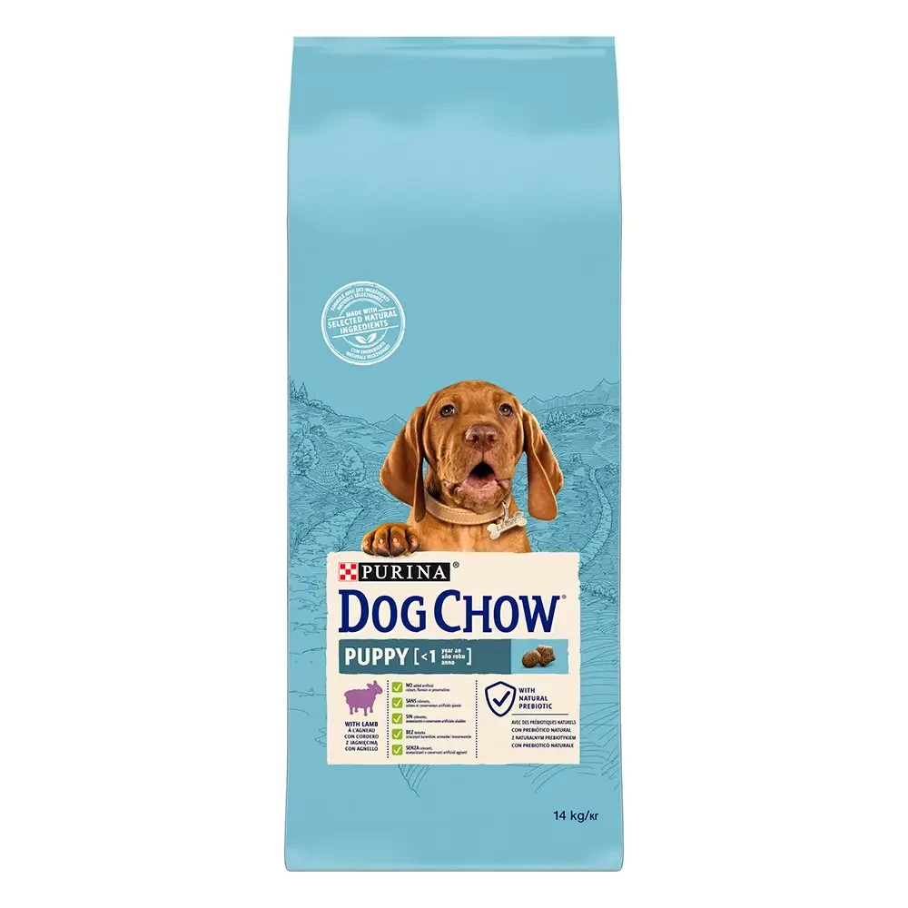 Сухой корм для щенков всех пород Dog Chow Puppy Lamb ягненок 14 кг (7613034487872)