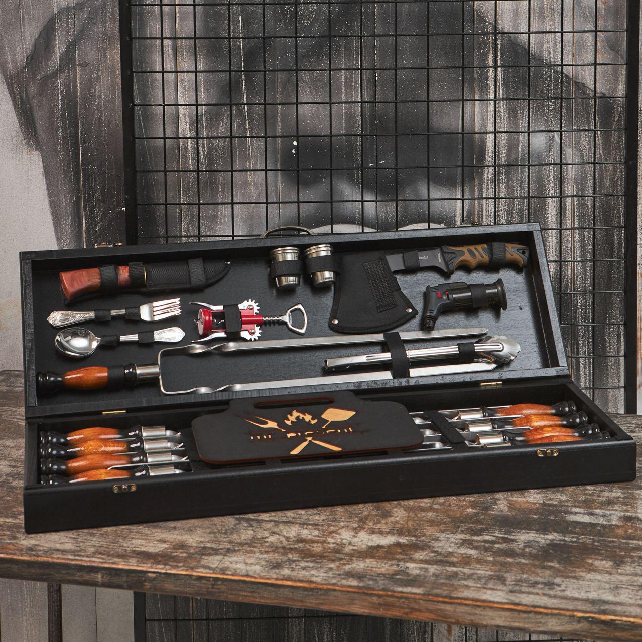 Набор шампуров в кейсе Гриль Premium 2