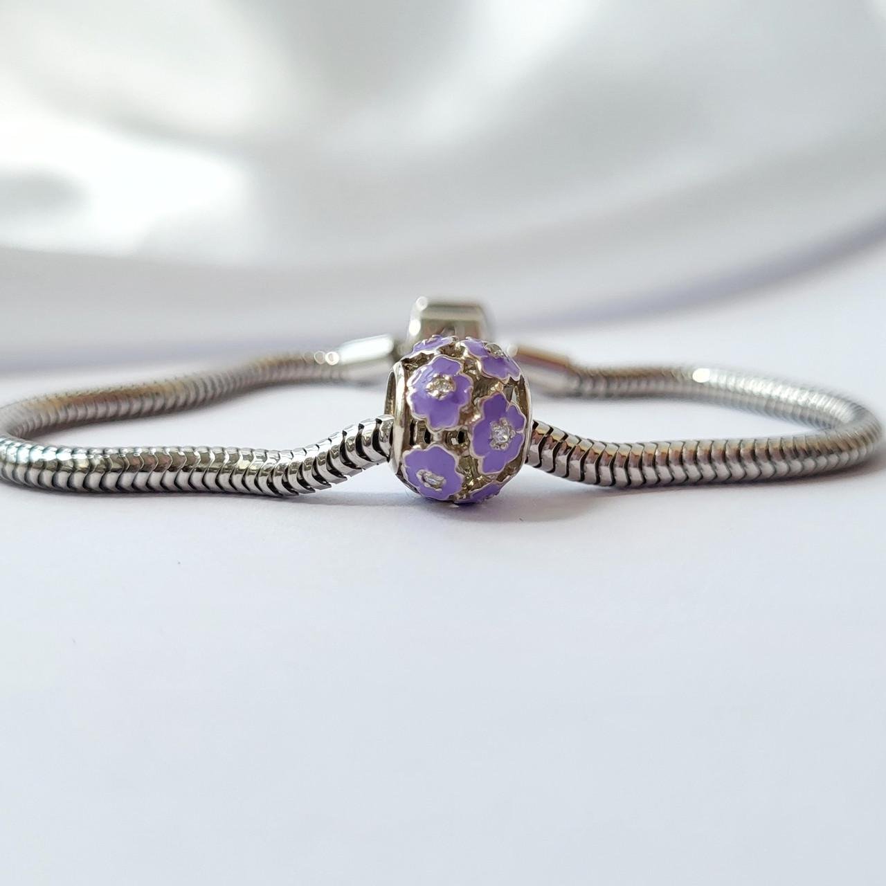 Шарм на браслет з емаллю срібло 925 проби 1,54 г (562120)