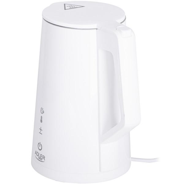 Электрочайник Adler AD 1345 STRIX установка температуры 2200 Вт 1,7 л White (AD1345W) - фото 3