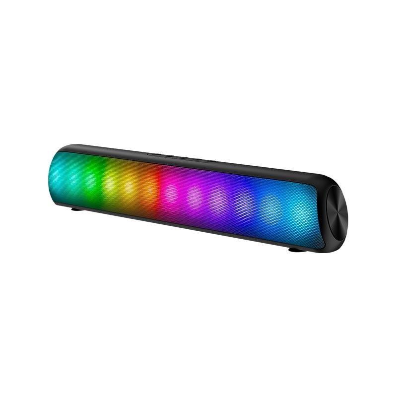 Колонка bluetooth Xtrike Me SP-211BT з RGB підсвічуванням і радіо Black (12154455) - фото 2