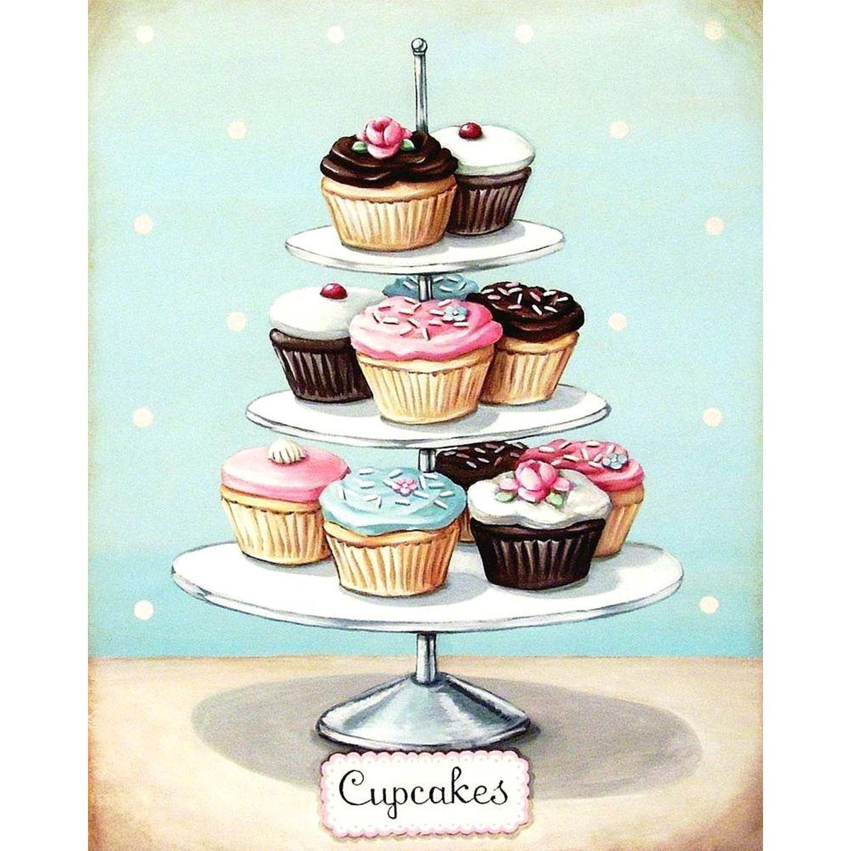 Алмазная мозаика Santi Маффины 30х40 см (954046)