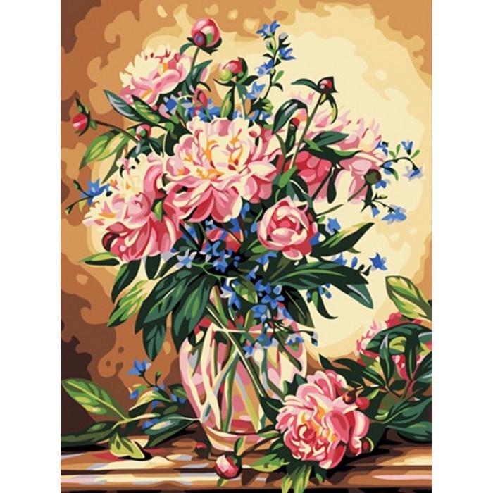 Картина по номерам Ідейка Роскошные пионы 40х50 см (KHO081)