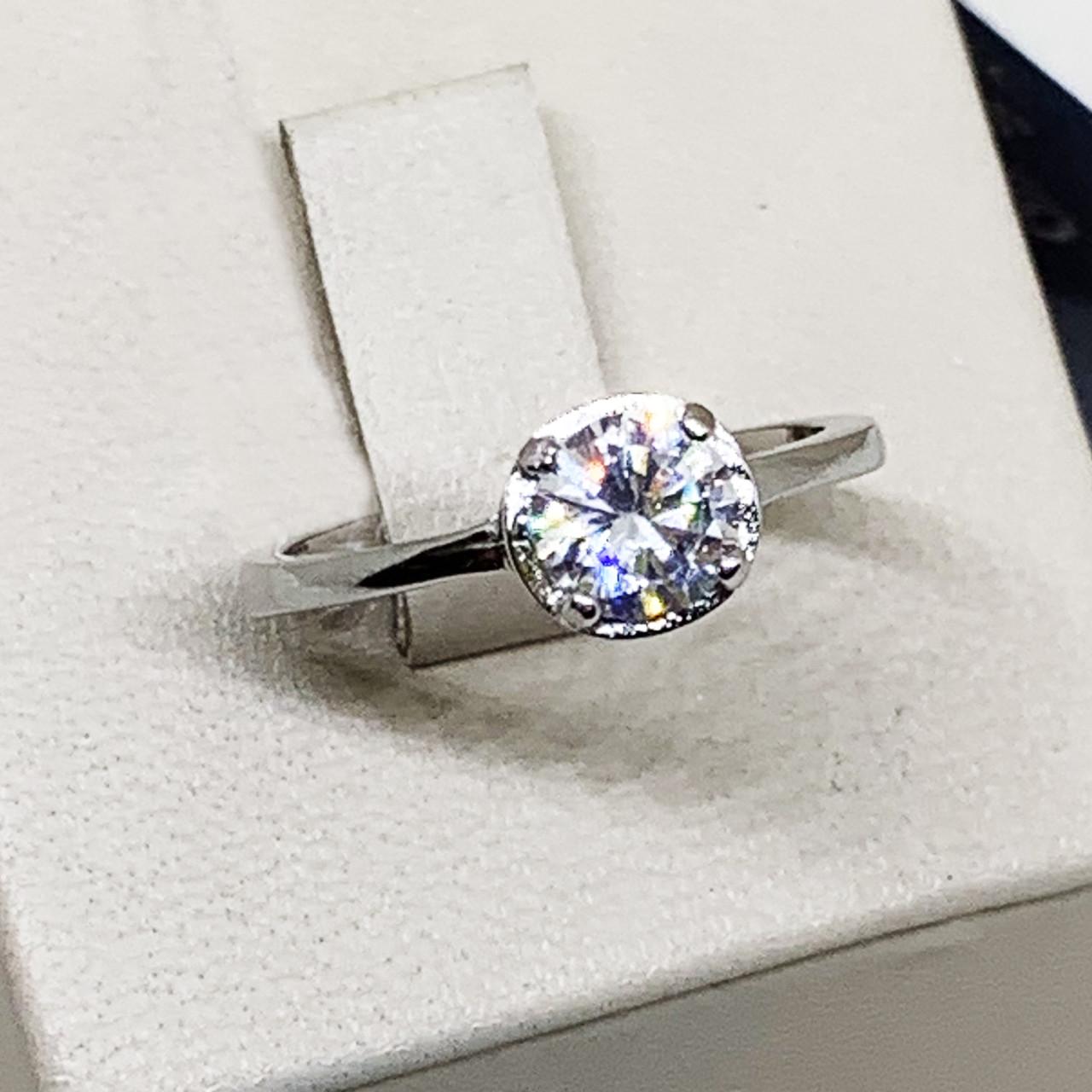 Кольцо серебряное с кубическим цирконием р. 17 2,87 г (1691622747)