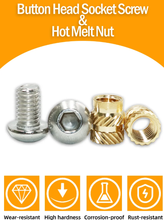 Комплект термогайки и винты для печати 3D PLA/ABS Spec М2,5 мм 600 шт. (SP-16625600) - фото 8