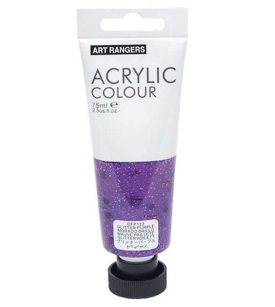 Акриловая краска ART RANGER 75 мл Glitter purple Акриловая краска ART RANGER 75 мл Glitter purple