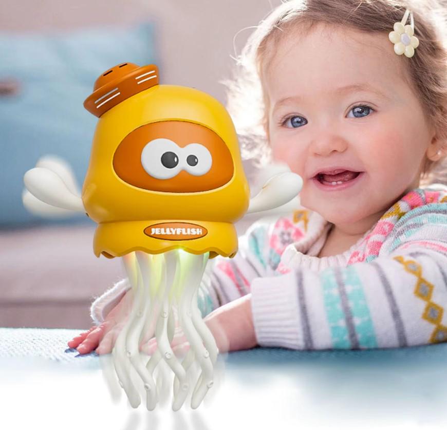 Набір дитячих іграшок Dancing Octopus Танцюючий Восьминіг 3 шт. 11 см Жовтий (2104618772) - фото 9