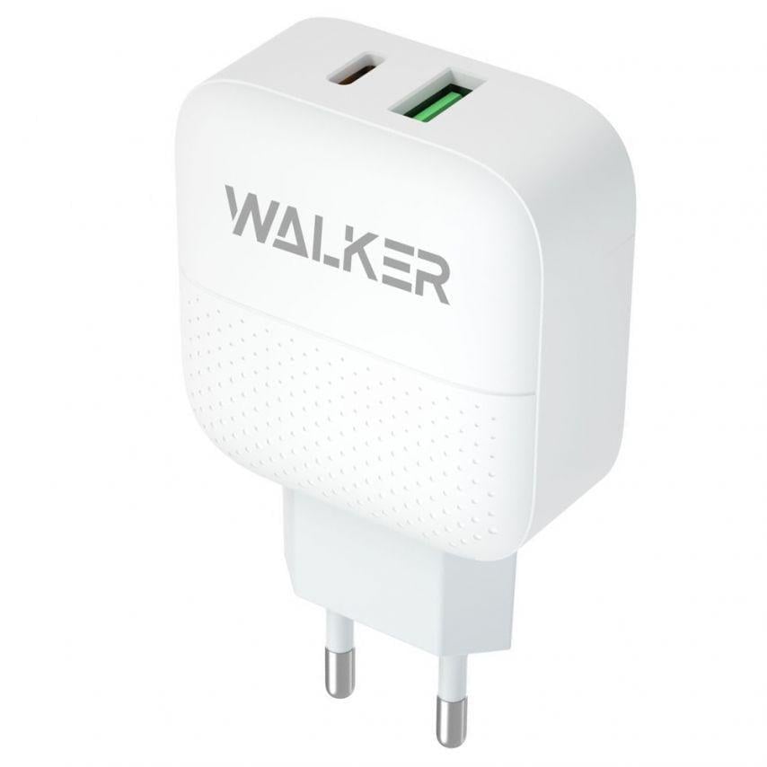 Адаптер Walker PD_3A/QC3,0_3A/18 W White (WH-37)