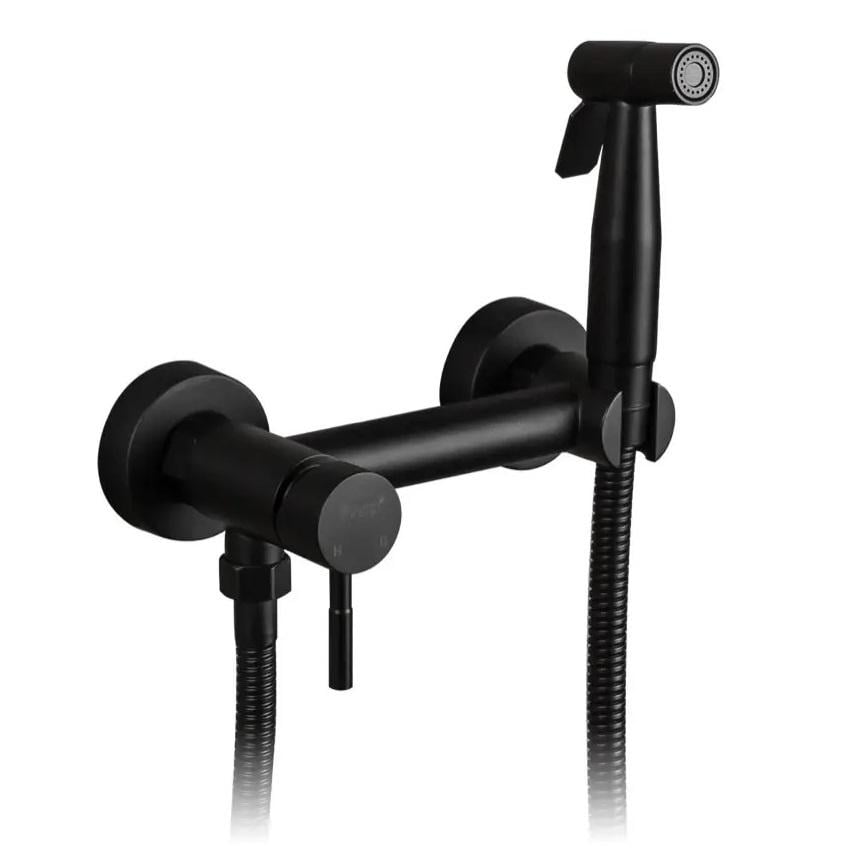 Смеситель для гигиенического душа Frap F7503-6 настенного монтажа Черный (171315)